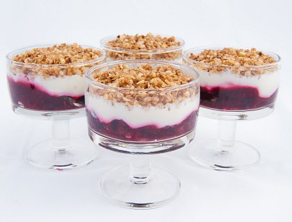 Fruit and Yoghurt Crunch Pots